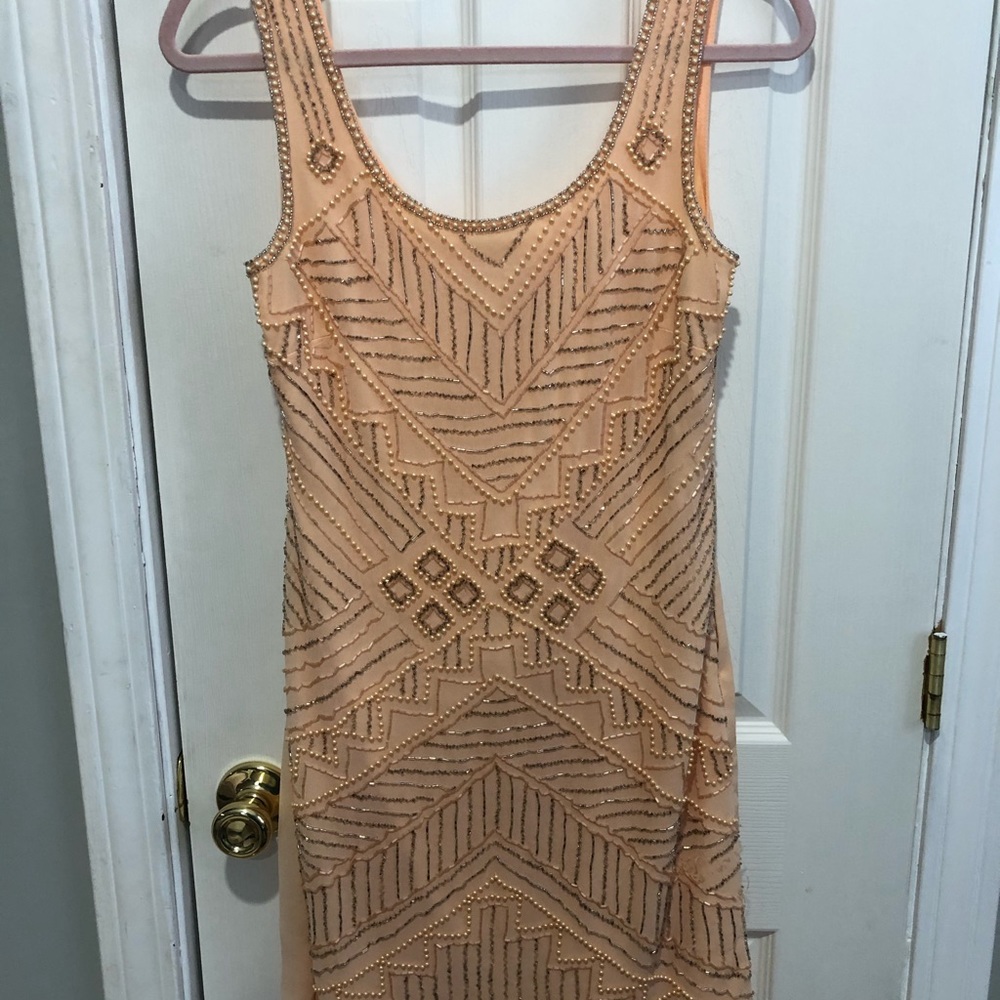 Romeo and Juliet Couture Peach Dress